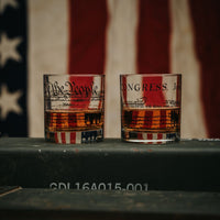 Constitution and Declaration Whiskey Glass Pair
