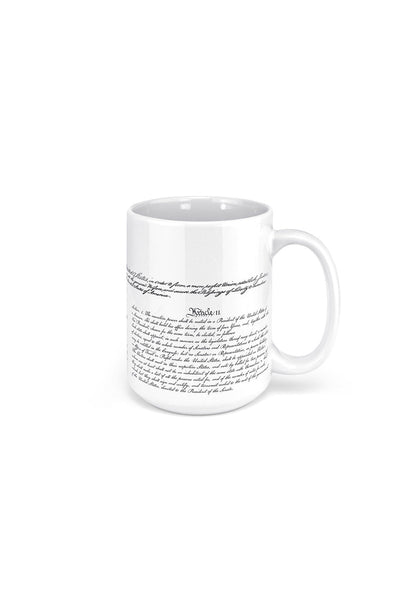 Constitution Ceramic Mug 15 oz - Nine Line Apparel