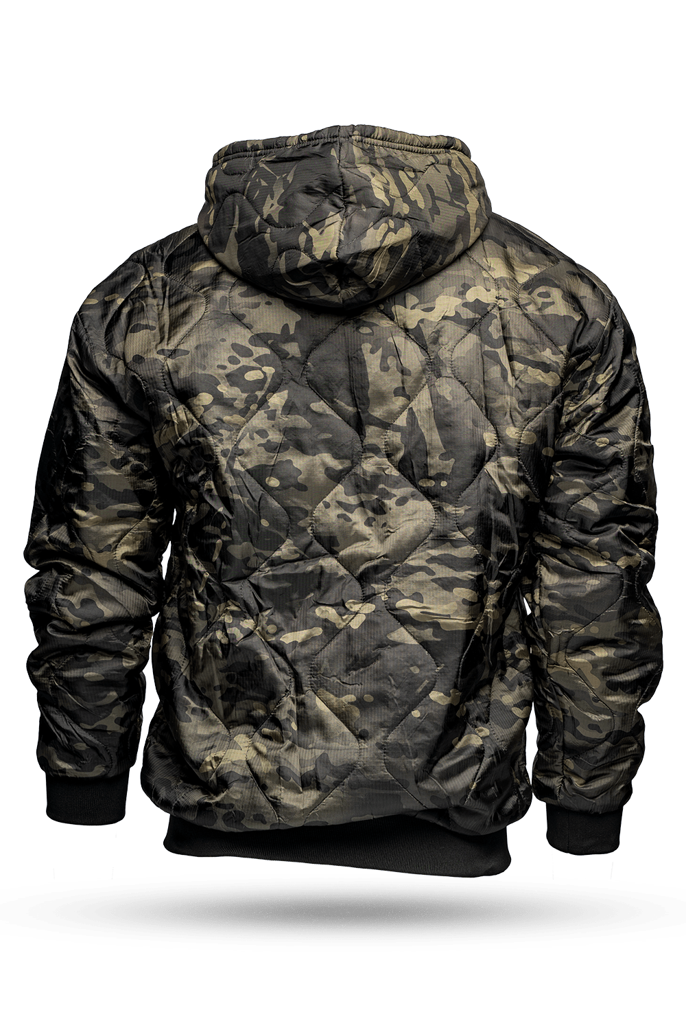 Dark Camo Woobie Pullover with Nine Star Line Patch - Nine Line Apparel