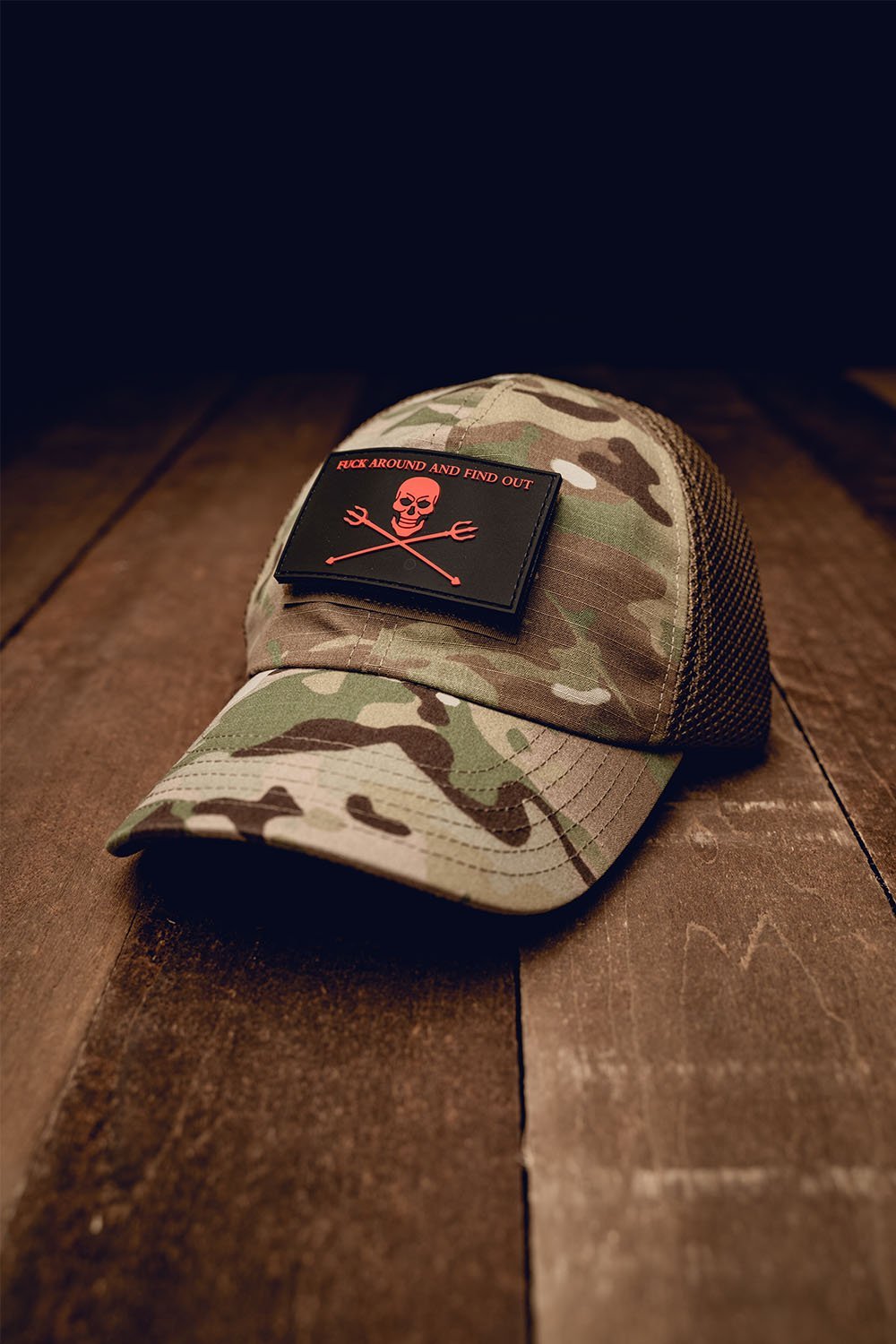 FAFO PVC Patch and American Made Hat Combo, Multicam