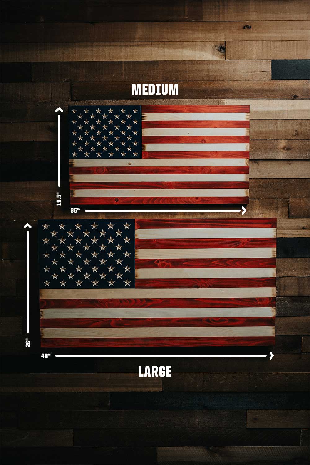 Flags Of Valor - American Flag Wood Wall Sign - Nine Line Apparel