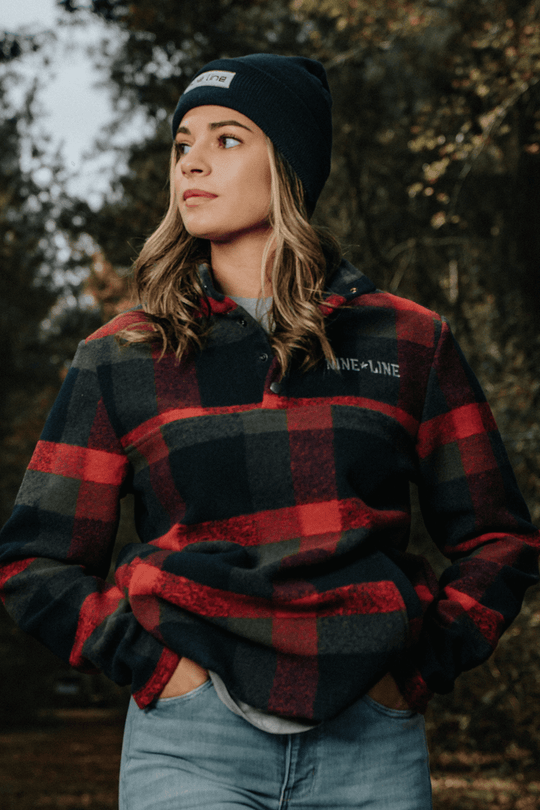 Flannel Snap Pullover - Nine Line Apparel