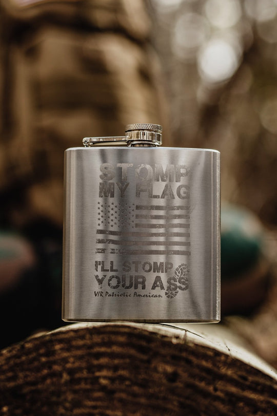 Flask - Stomp Your Ass - Nine Line Apparel