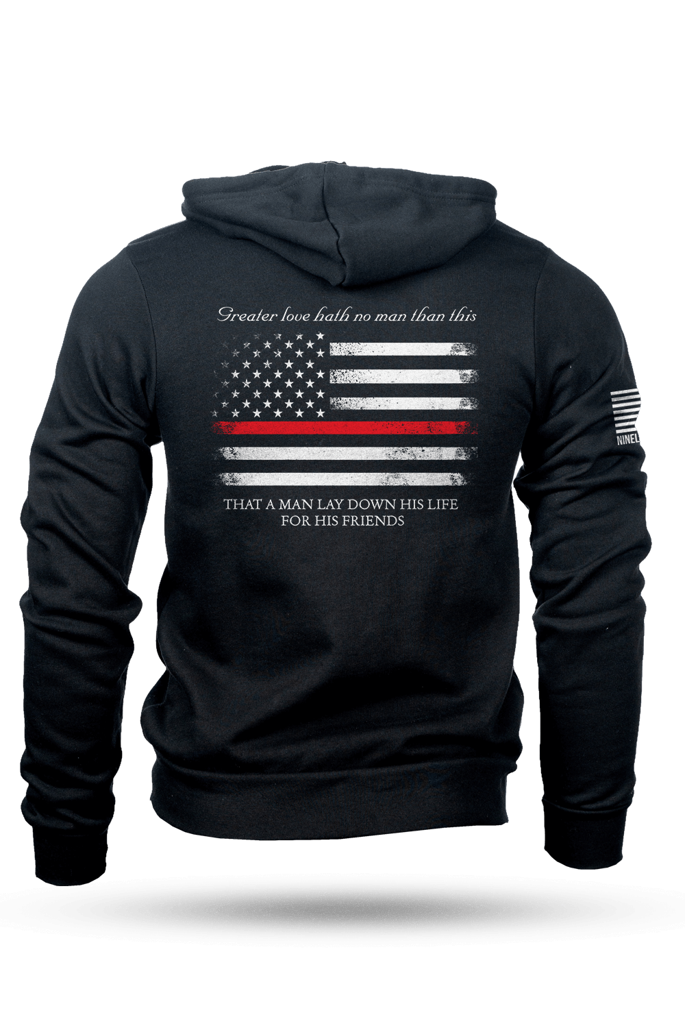 Full-Zip Hoodie - Thin Red Line - Nine Line Apparel