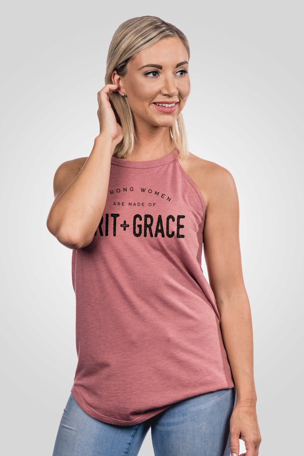 Halter Tank - Strong Women - Nine Line Apparel