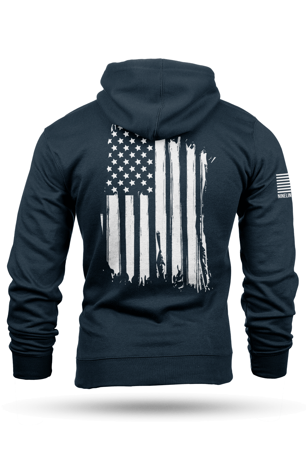 American USA Flag Hoodie For Men - Vintage Graphic Patriotic Pullover, Fleece Lined, Pocket