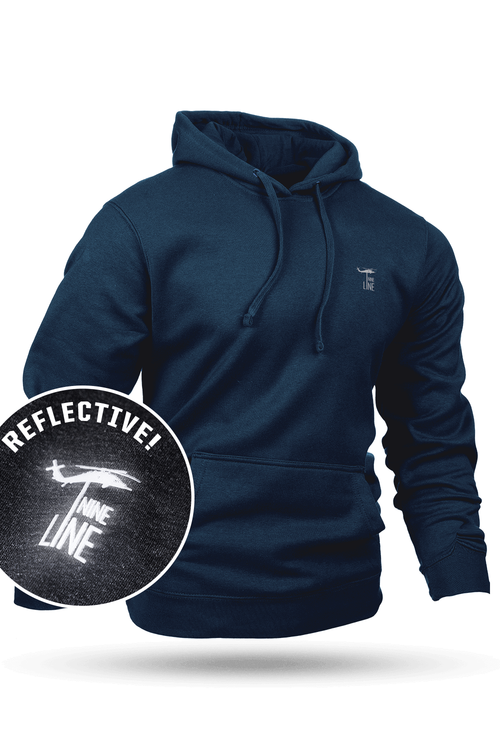 Ninline Nine Line Hoodie With Reflective Ink Logo – Nine Line Apparel