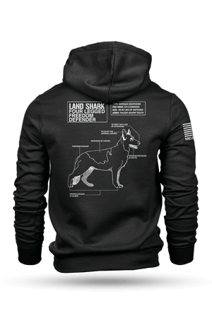 Hoodie - Land Shark - Nine Line Apparel