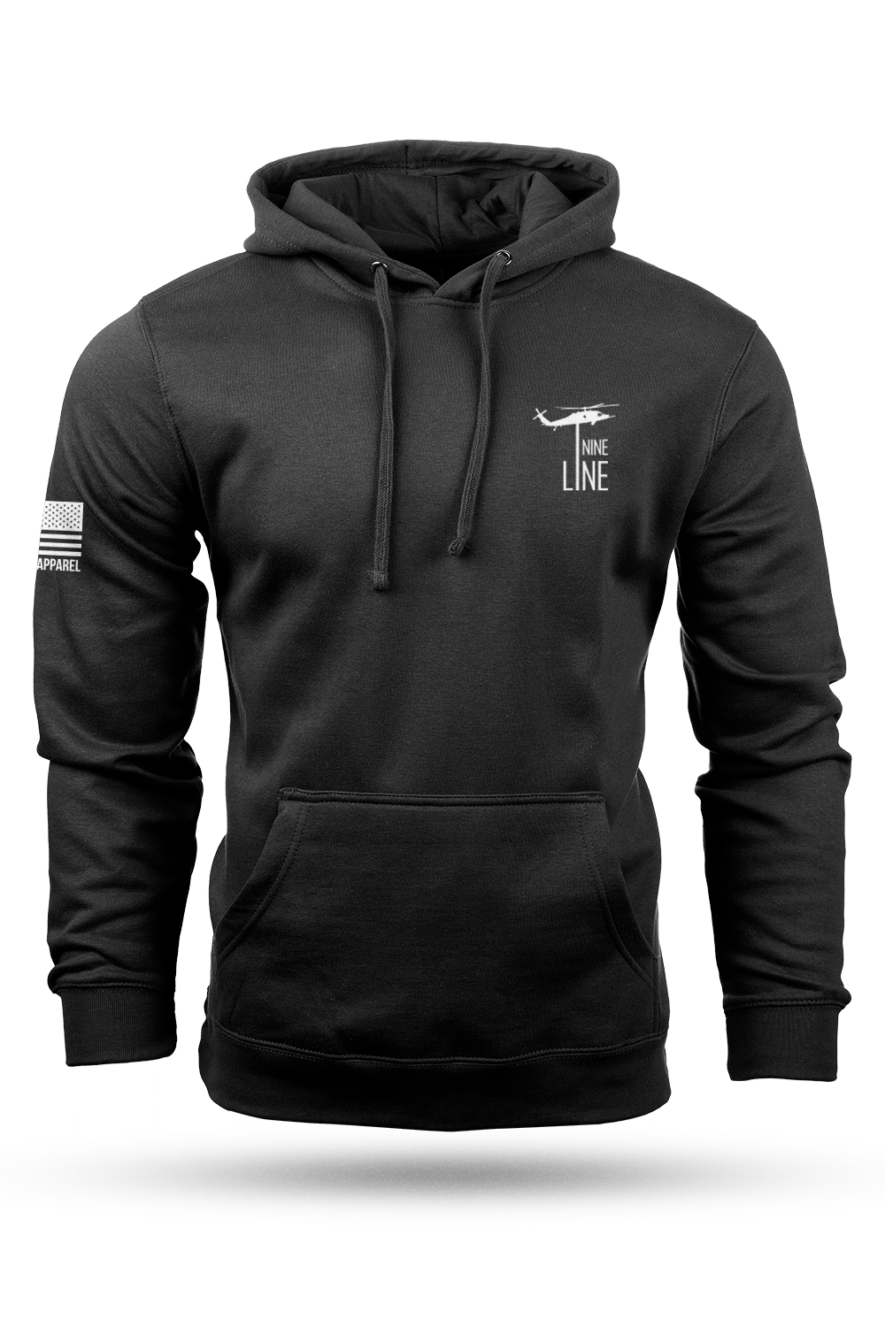 Hoodie - Maltese Cross Schematic - Nine Line Apparel