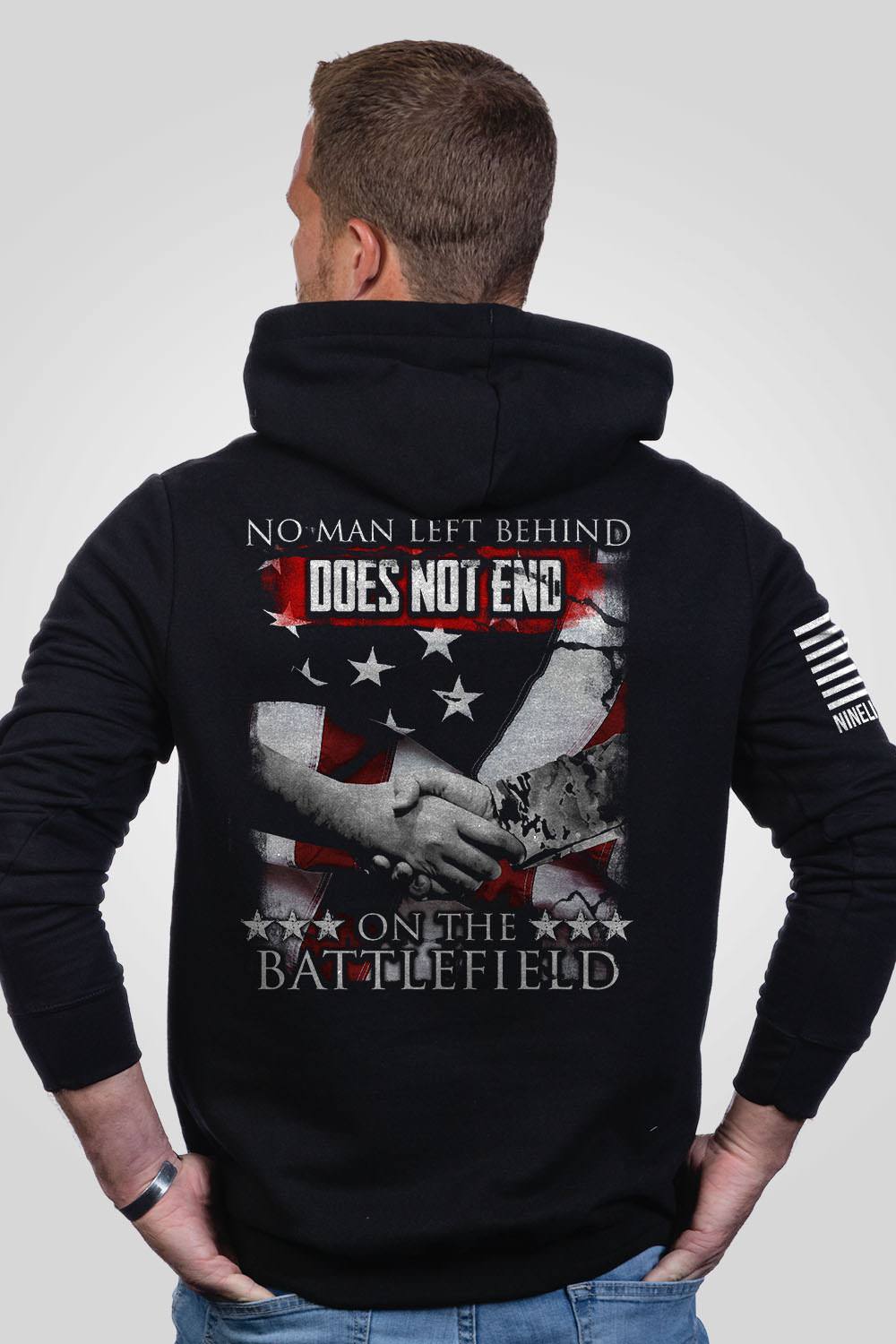 Hoodie - No Man Left Behind - Nine Line Apparel