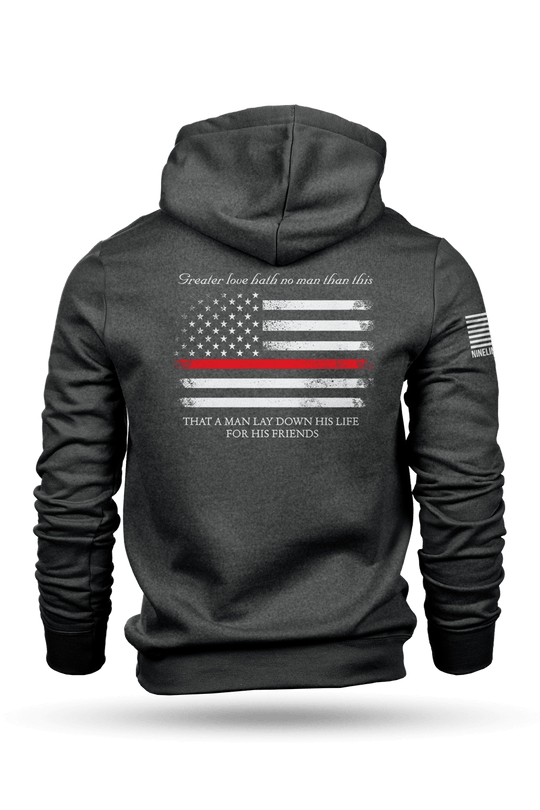 Hoodie - Thin Red Line - Nine Line Apparel