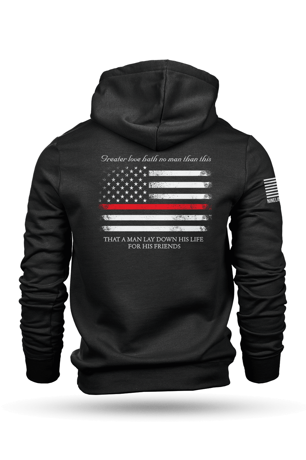 Hoodie - Thin Red Line - Nine Line Apparel