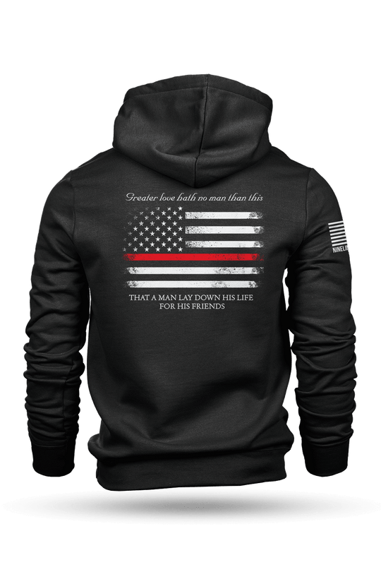 Hoodie - Thin Red Line - Nine Line Apparel