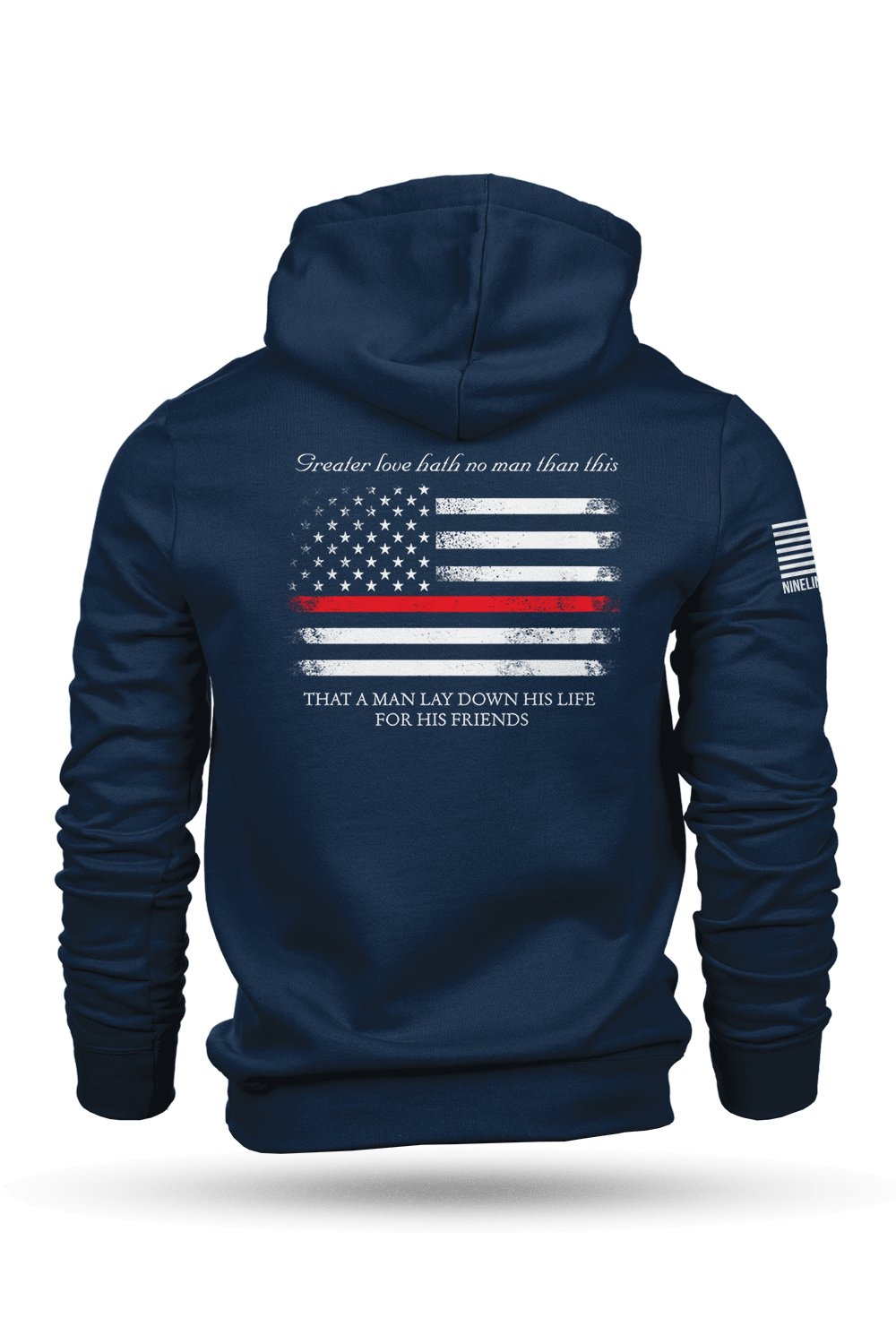 Hoodie - Thin Red Line - Nine Line Apparel