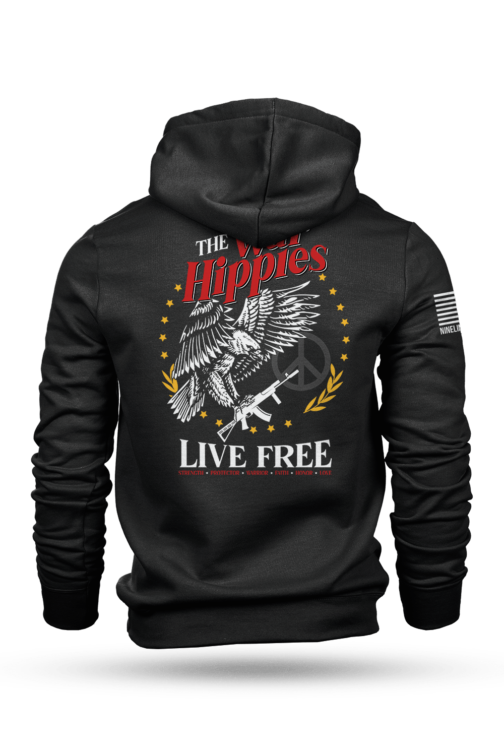 Hoodie - War Hippies - Free - Nine Line Apparel