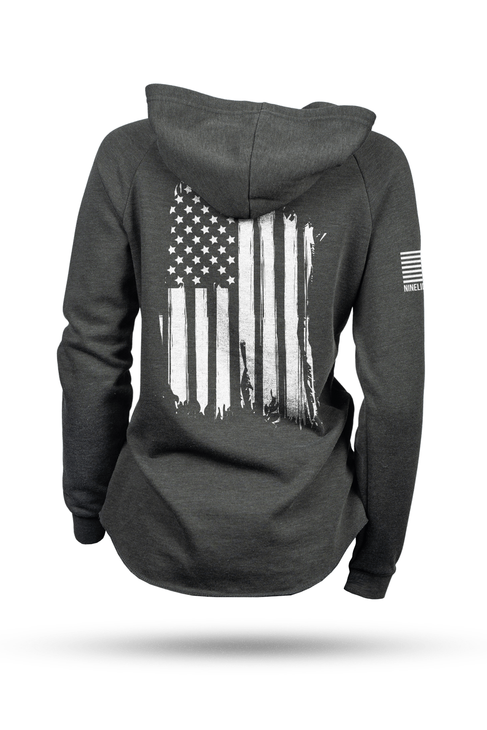 Lightweight Women's V-neck Hoodie - America - Nine Line Apparel