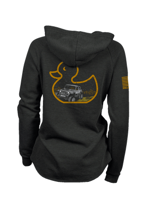 Lightweight Women's V-neck Hoodie - Duck, Duck, Off-Road - Nine Line Apparel