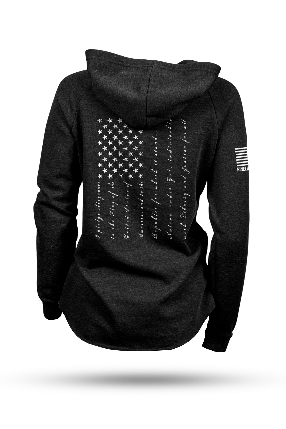 Lightweight Women's V-neck Hoodie - The Pledge - Nine Line Apparel