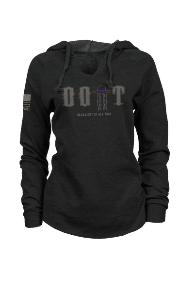 Lightweight Women's V-neck Hoodie - Undertaker - DOAT - Nine Line Apparel