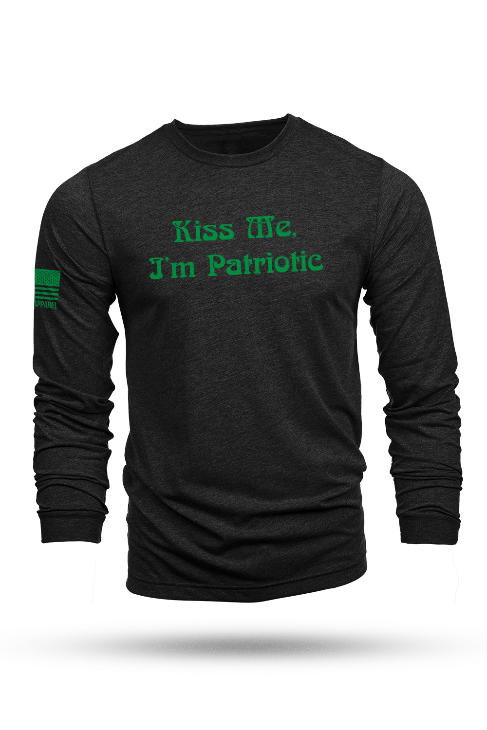 Long-Sleeve Shirt - Kiss Me Im Patriotic - Nine Line Apparel