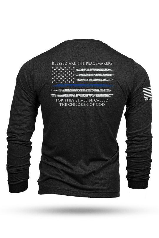 Long-Sleeve Shirt - Thin Blue Line - Nine Line Apparel