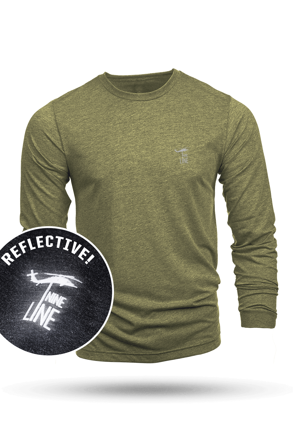 Long-Sleeve T-Shirt - Reflective - Core - Nine Line Apparel