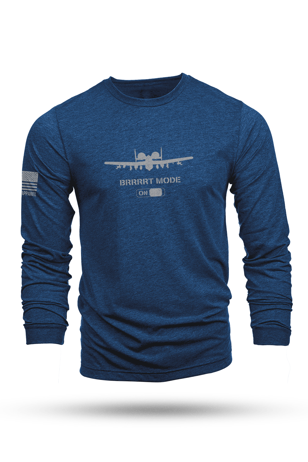 Long Sleeve Tri-Blend - BRRRRT MODE - Nine Line Apparel
