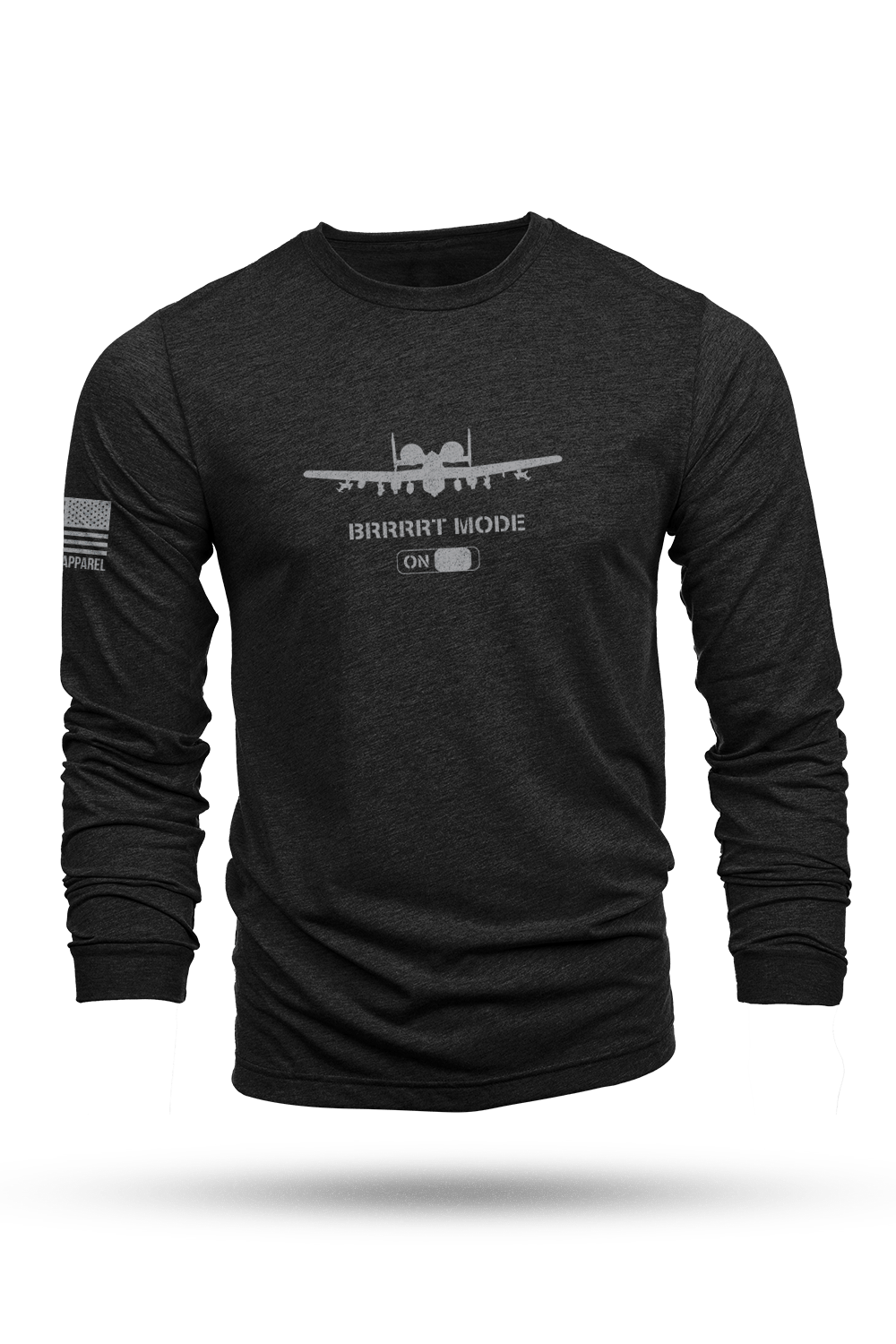 Long Sleeve Tri-Blend - BRRRRT MODE - Nine Line Apparel