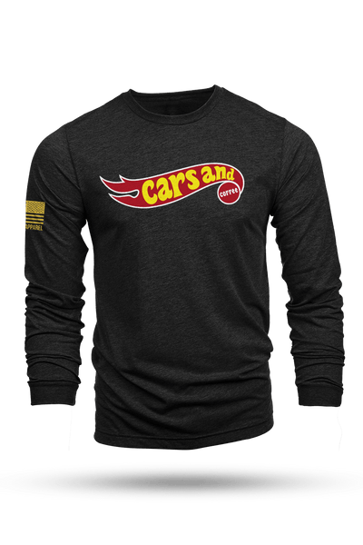 Long Sleeve Tri-Blend - Cars and Coffee - Nine Line Apparel