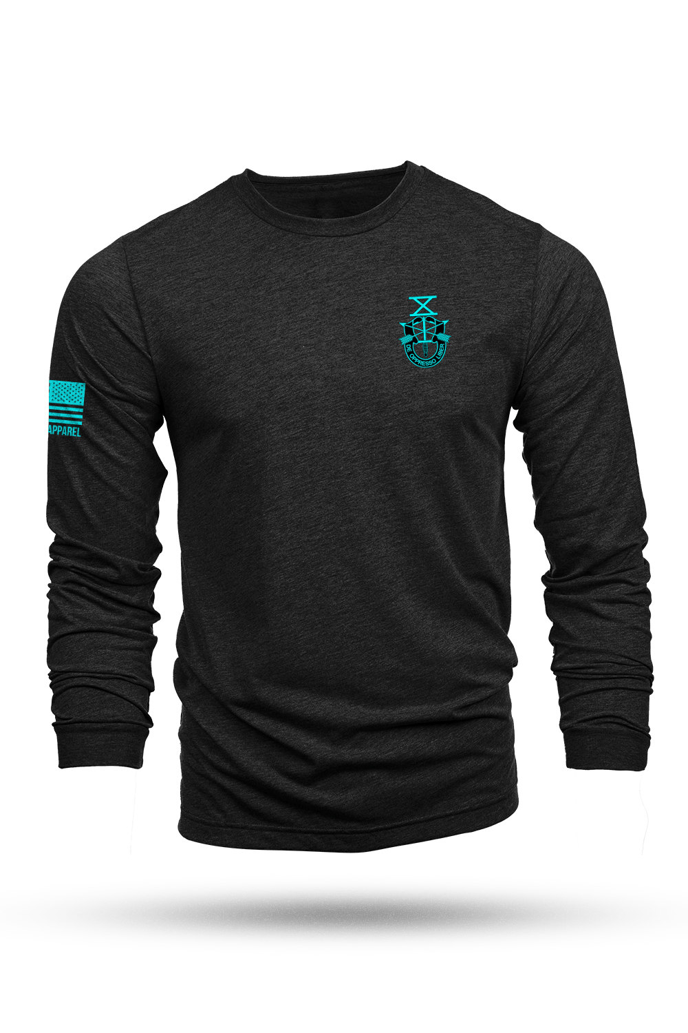 US Special Forces Skull T-Shirt in Heather Gray - 2XL US Special Forces Skull T-Shirt in Heather Gray - 2XL