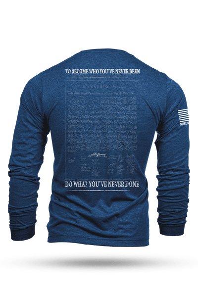 Long Sleeve Tri-Blend - Do What You've Never Done - Nine Line Apparel