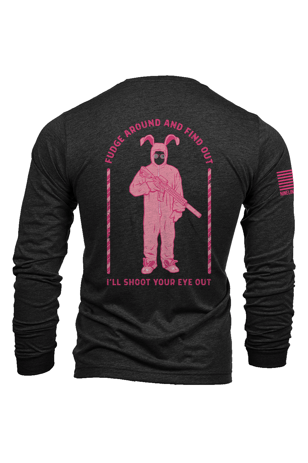 Long Sleeve Tri-Blend - FUDGE AROUND - Nine Line Apparel