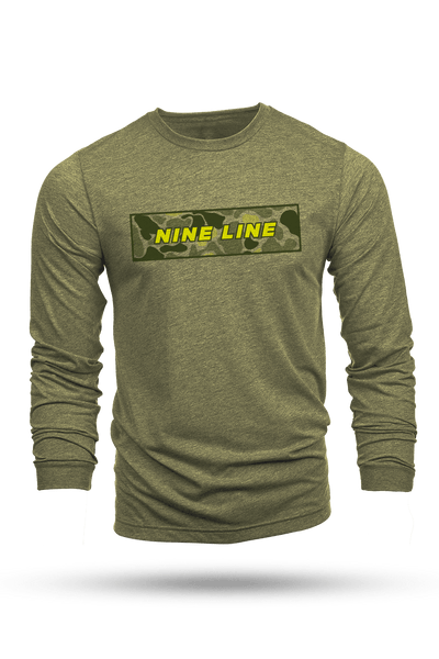 Long Sleeve Tri-Blend - NL FROG SKIN CAMO - Nine Line Apparel