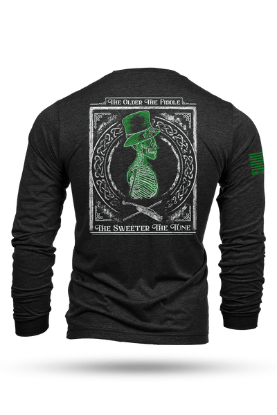 Long Sleeve Tri-Blend - St. Patrick's Day The Sweeter The Tune - Nine Line Apparel
