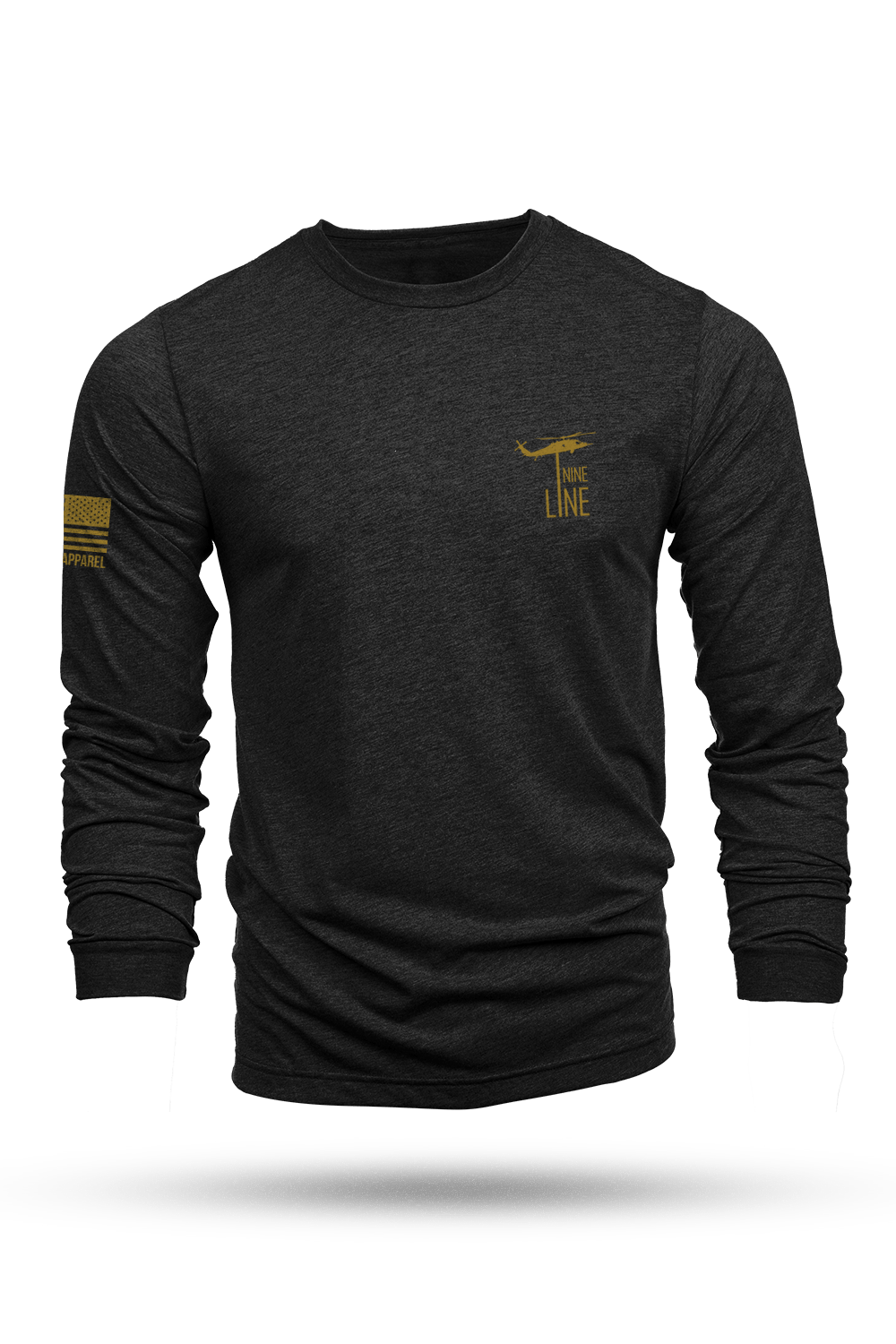 Long Sleeve Tri-Blend - Volare Optimos statue (160th) - Nine Line Apparel