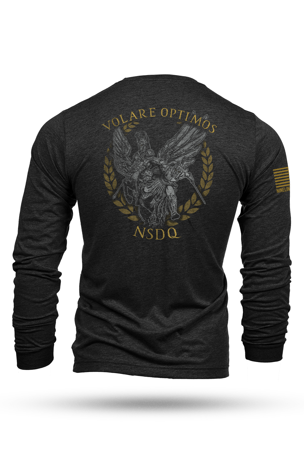 Long Sleeve Tri-Blend - Volare Optimos statue (160th) - Nine Line Apparel