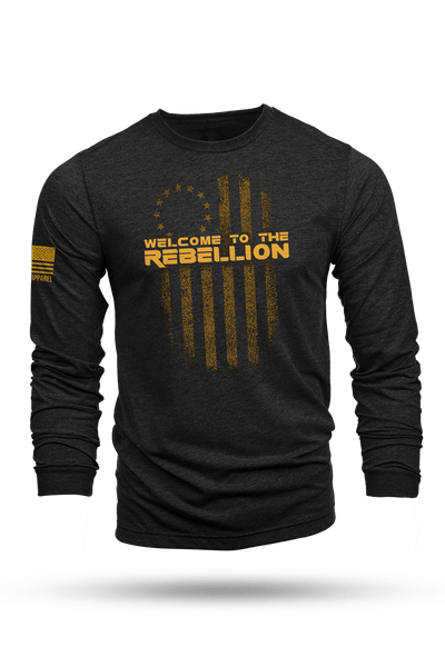 Long Sleeve Tri-Blend - Welcome to the Rebellion - Nine Line Apparel