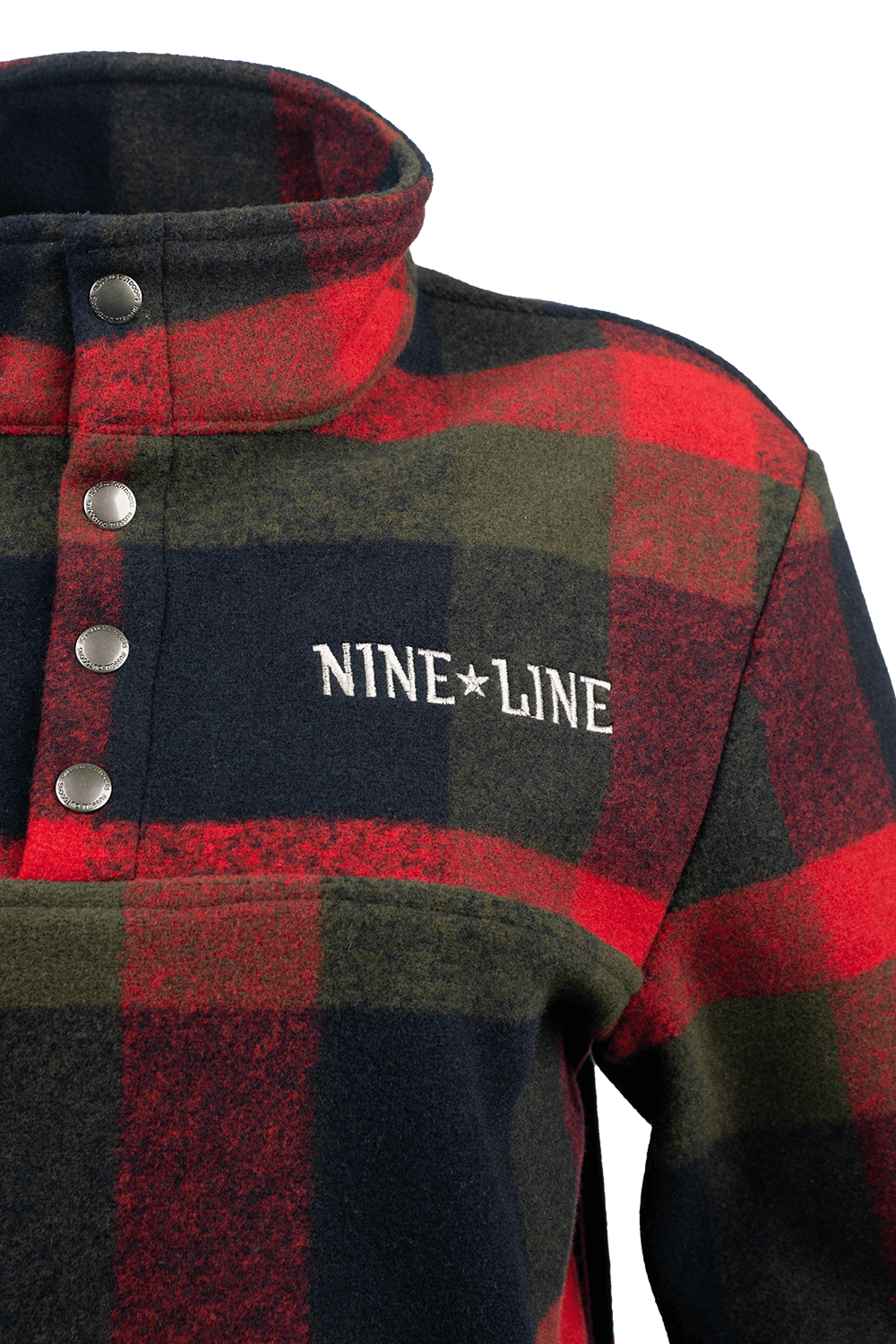 Men's Flannel Snap Pullover - Nine Line Apparel