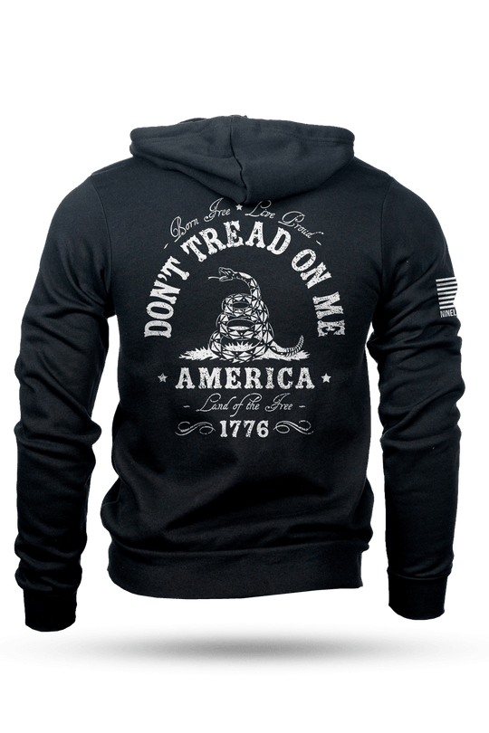 Men's Full-Zip Hoodie - Don't Tread on Me - Nine Line Apparel