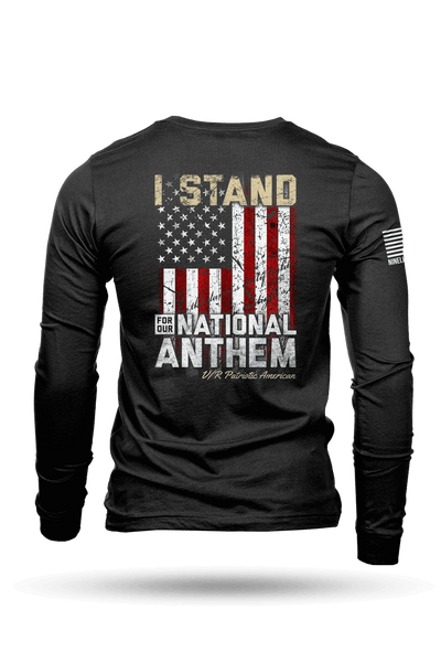 Mens Long Sleeve - I Stand - Nine Line Apparel