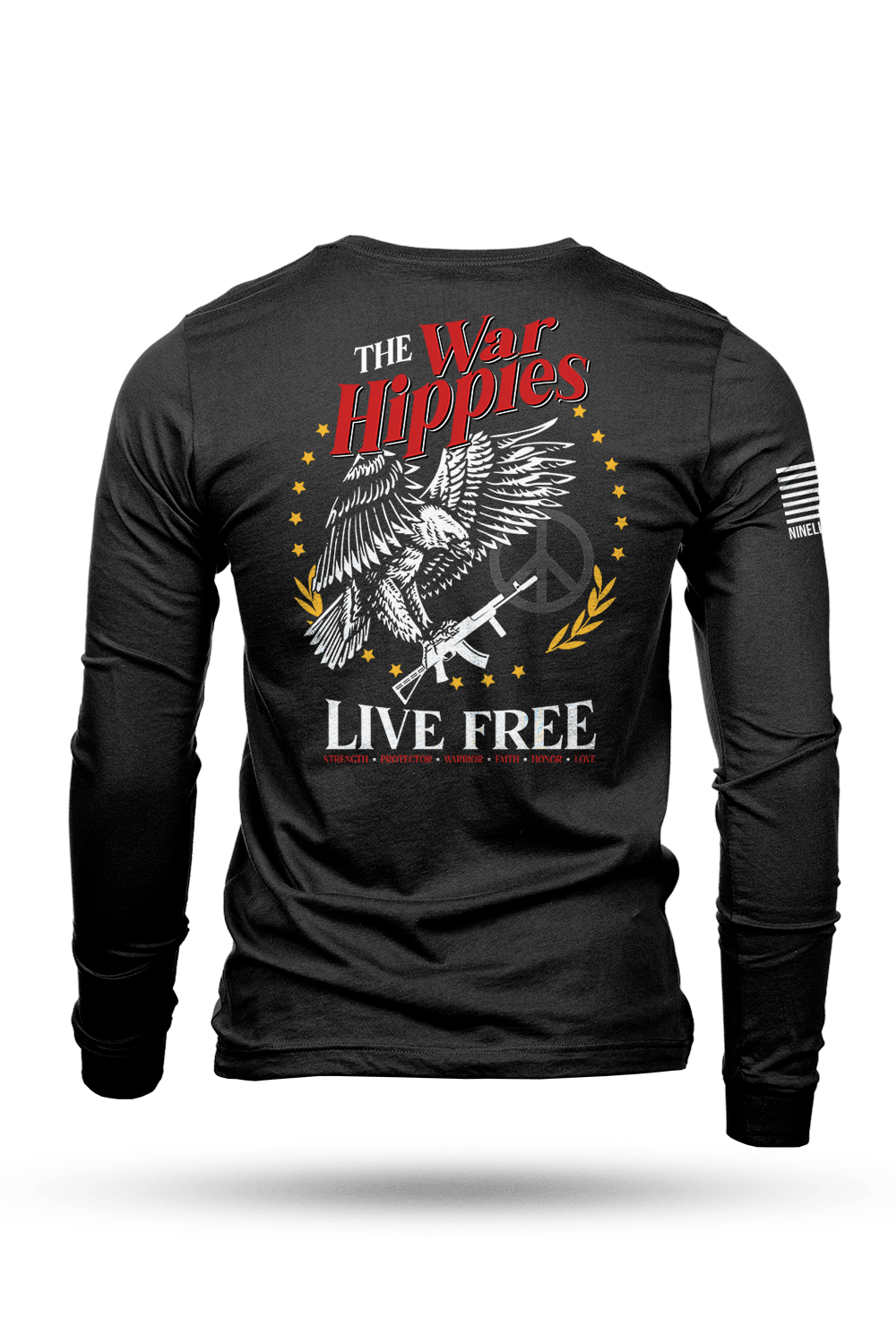 Men's Long Sleeve - War Hippies - Free - Nine Line Apparel
