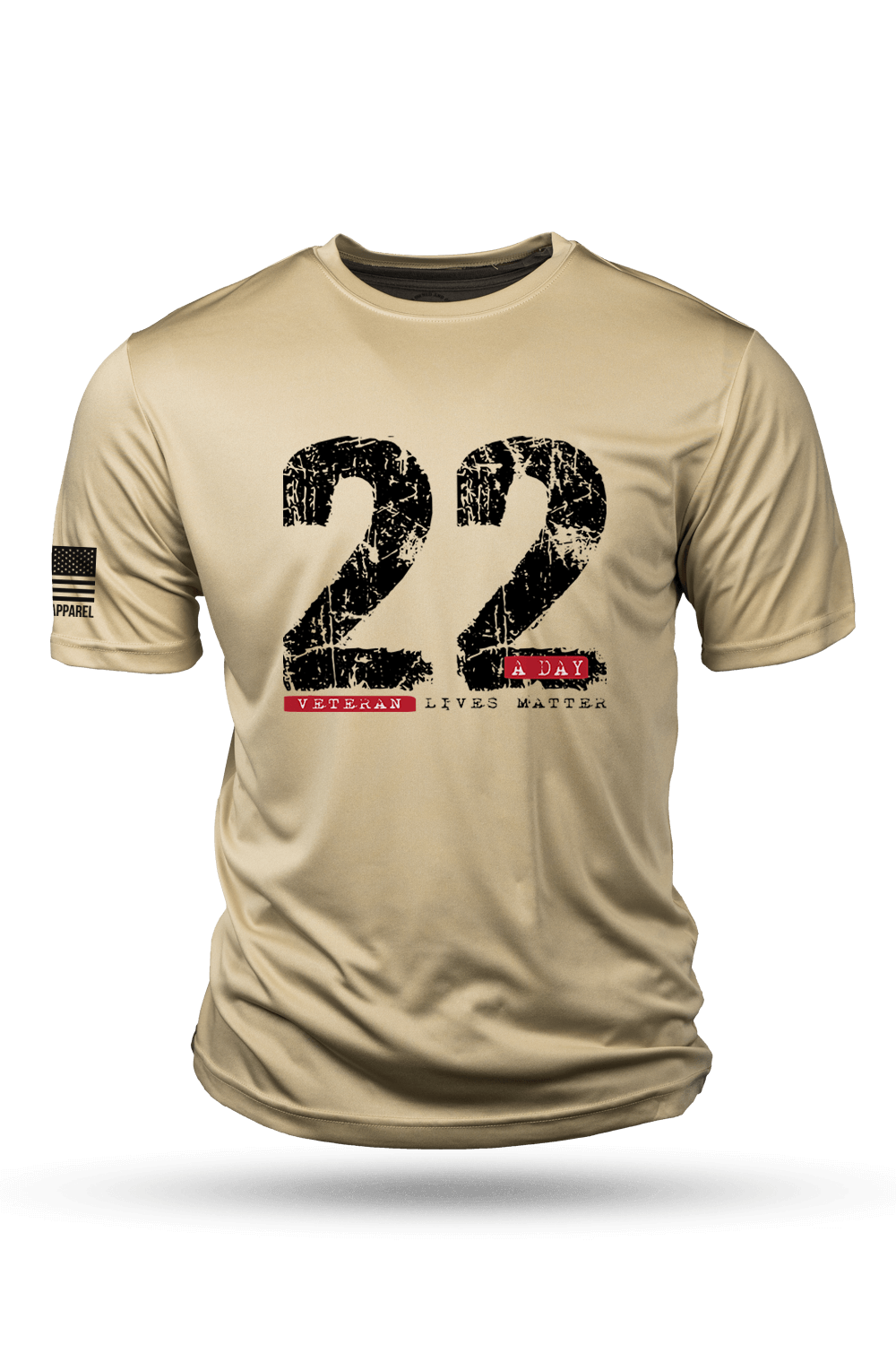 Mens Moisture Wicking T-Shirt - 22 A Day - Nine Line Apparel