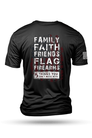 Men's Moisture Wicking T-Shirt - 5 Things - Nine Line Apparel
