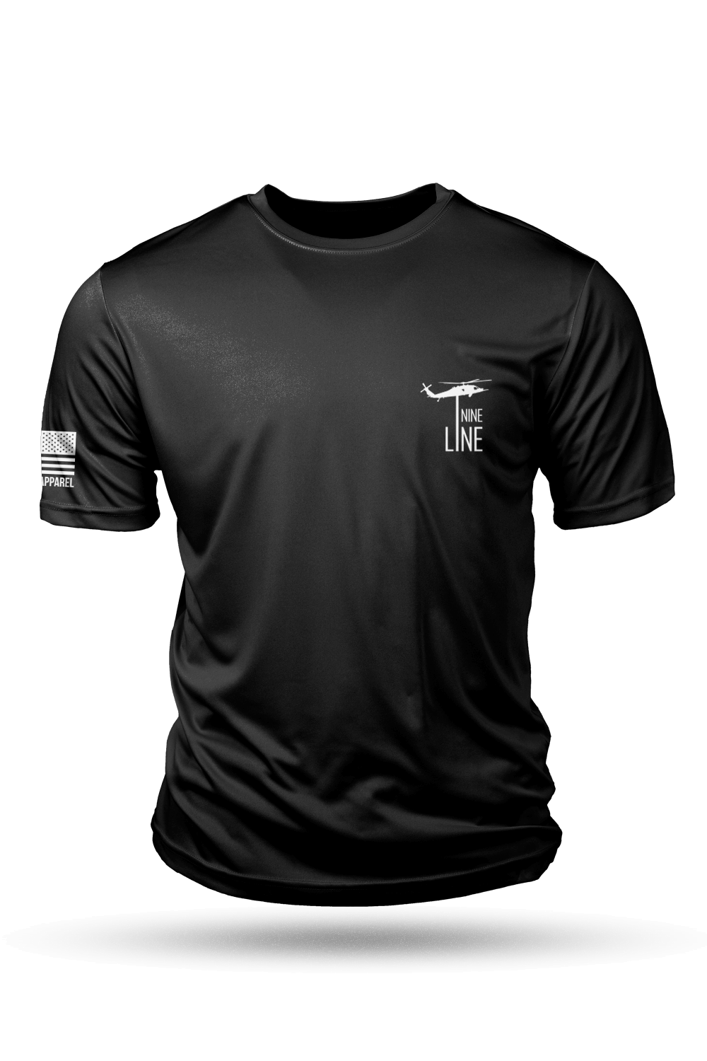 Men's Moisture Wicking T-Shirt - American Flag Schematic - Nine Line Apparel
