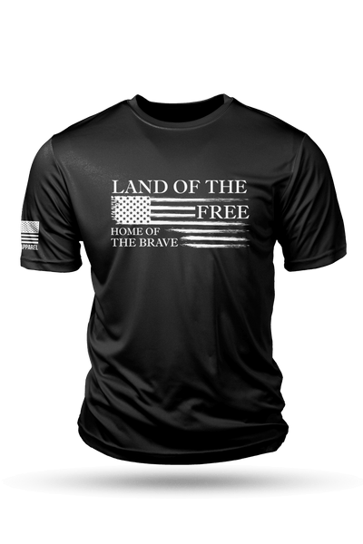 Men's Moisture Wicking T-Shirt - Home of the Brave - Nine Line Apparel