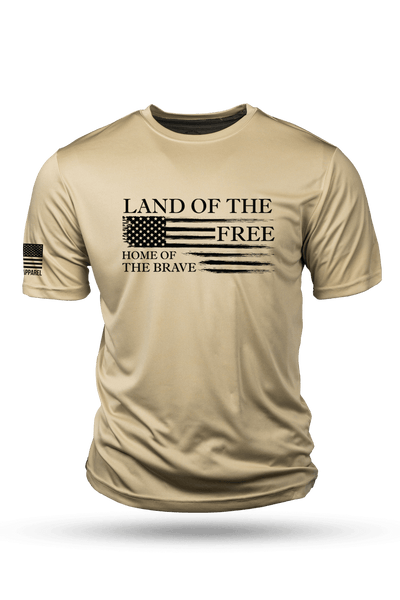 Men's Moisture Wicking T-Shirt - Home of the Brave - Nine Line Apparel