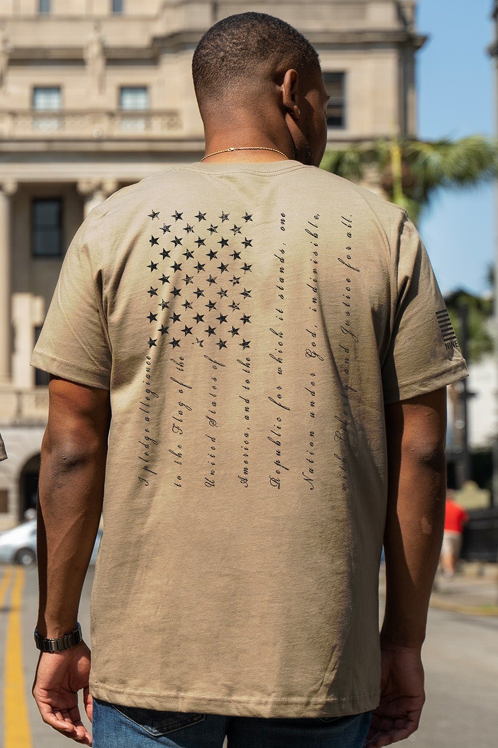 Men's Moisture Wicking T-Shirt - The Pledge - Nine Line Apparel