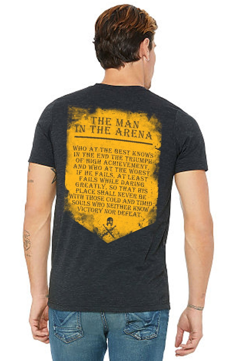Men's Seasonal T-Shirt - The Man in the Arena - Nine Line Apparel