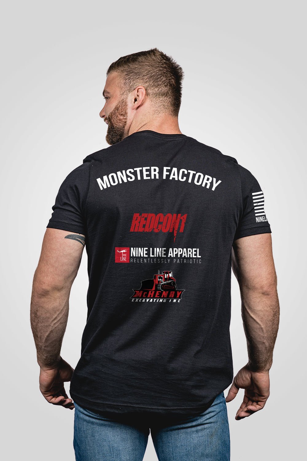 Men's T-Shirt - Monster Arm Wrestling - Nine Line Apparel