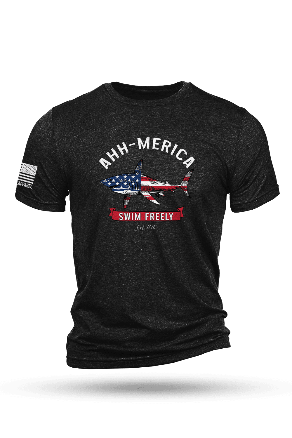 Men's Tri-Blend T-Shirt - AHH-MERICA - Nine Line Apparel